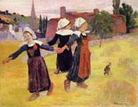 Поль Гоген Бретонские девочки Танец-1888